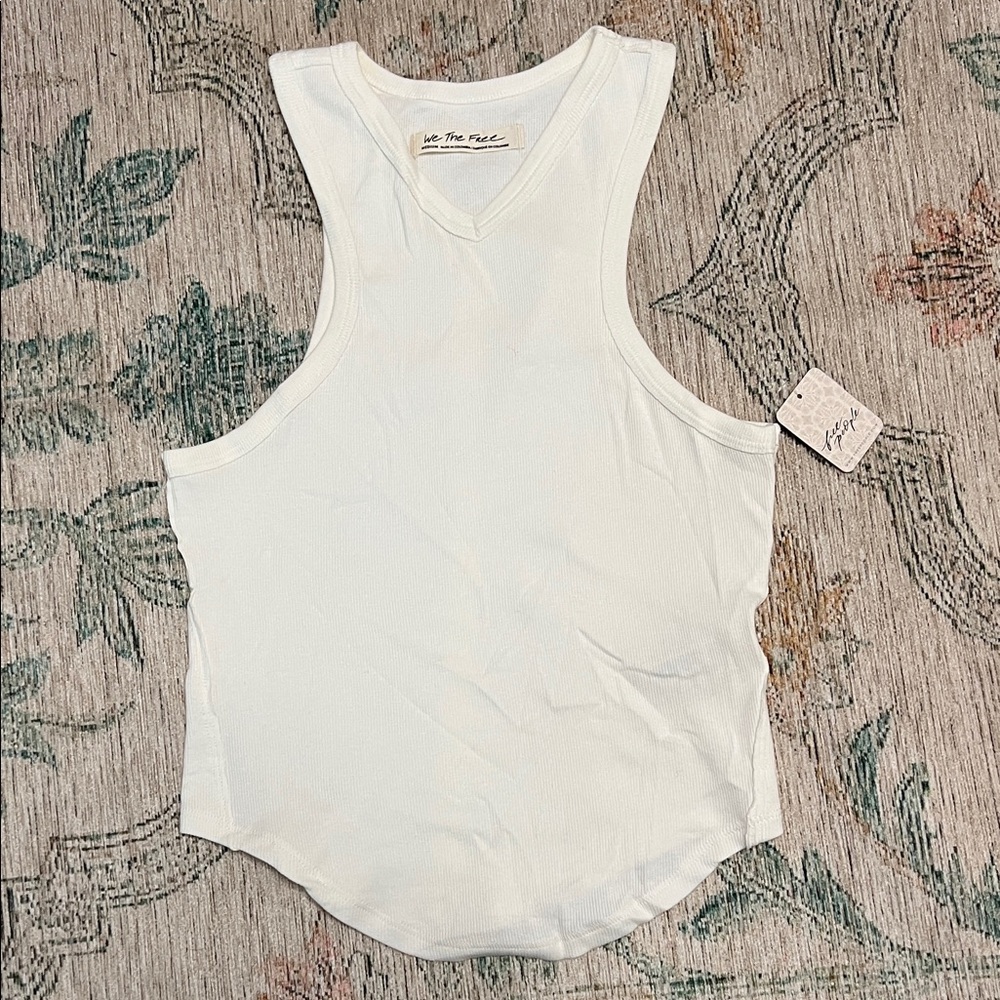 Free People Cream Tank Top